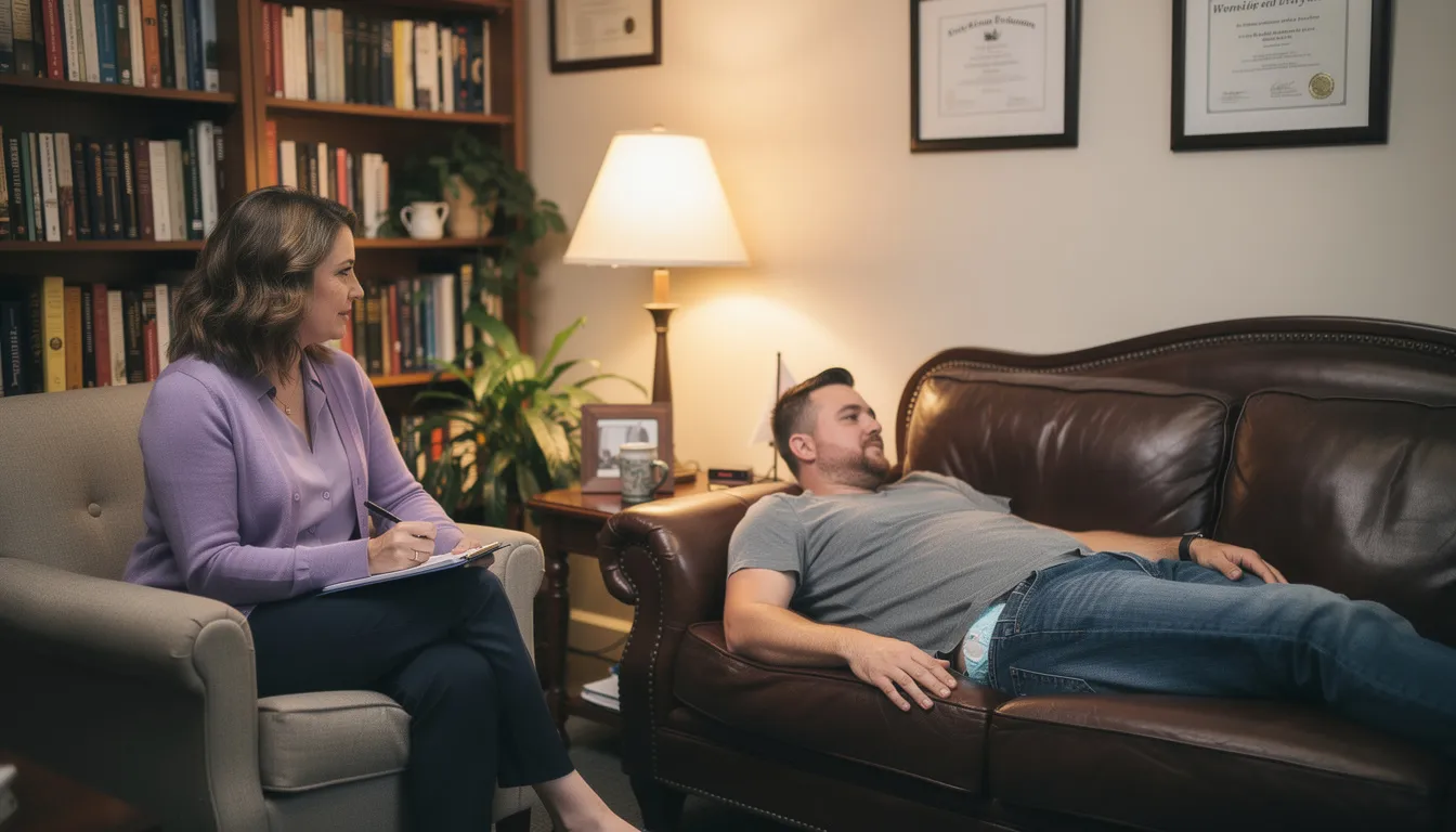 Michelle Torres in a counseling session
