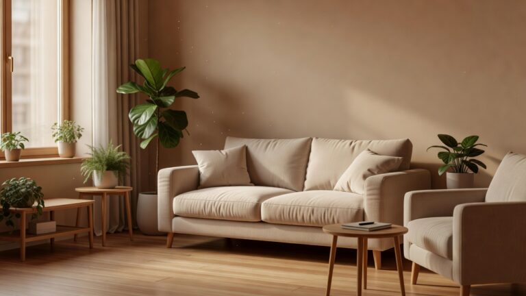 A warm welcoming counseling space designed to feel safe and judgment free